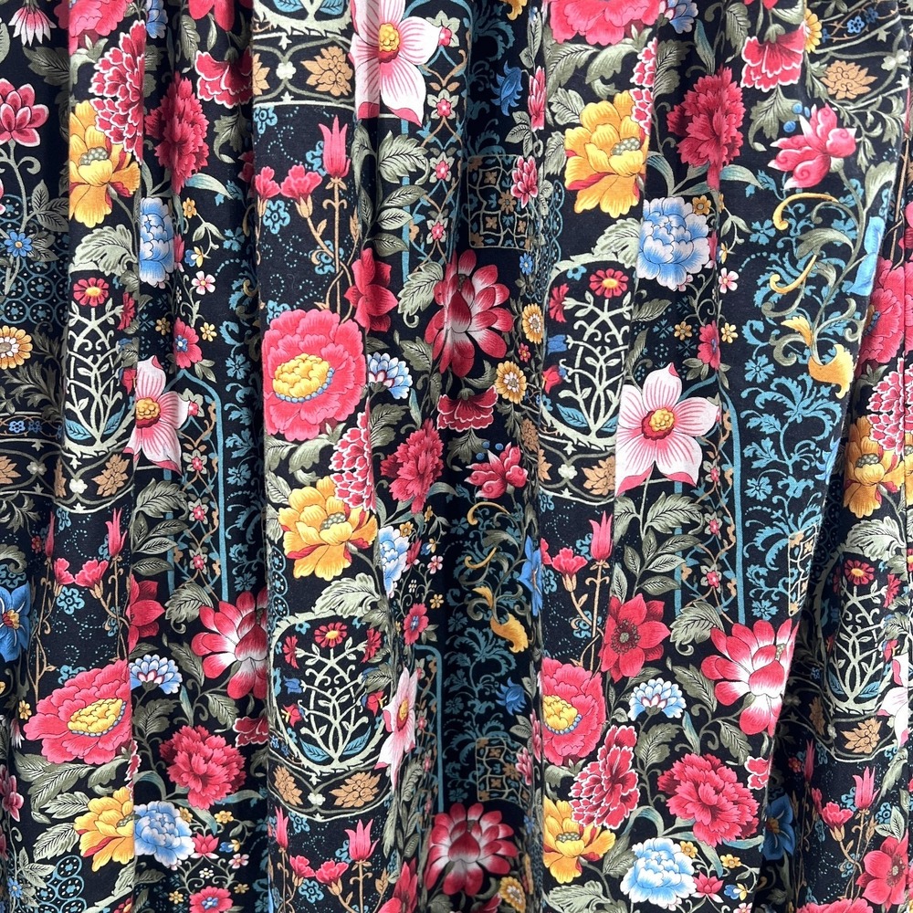 Handmade boho chic cottagecore whimsical art inspired Long Floral Dress L XL - Picture 12 of 15